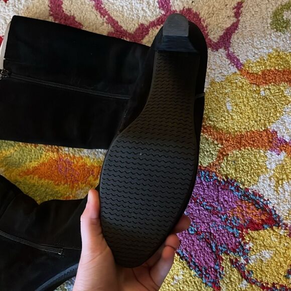 ERIC MICHAEL KNEE HIGH LEATHER SUEDE BOOTS SIZE 10 - Picture 5 of 7